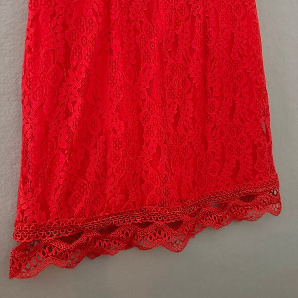 Lulus My Sweatheart Red Lace Mini Dress Size XL - Picture 11 of 14